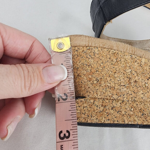 Modzori Alexa Gold Black Vegan Leather Reversible Sandals Size 9 - Picture 10 of 10